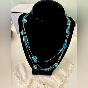 Super long beaded necklace